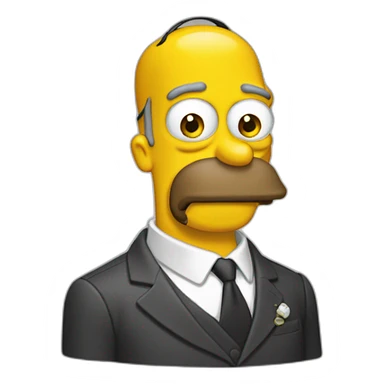 Homer fait un doigt d’honneur sticker