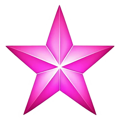 pink star ai style sticker