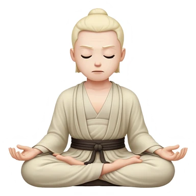 chill meditating villain  sticker
