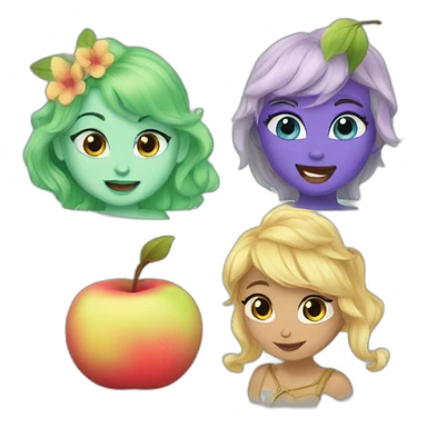 aurora and pomme sticker