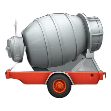 Red Concrete mixer sticker