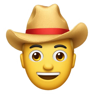 emoji che festeggia, con cappellino appunta e fischietto che si allunga, stile iphone  sticker