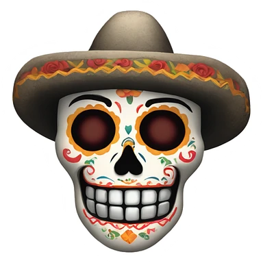 Los Muertos Lettring mexican style sticker