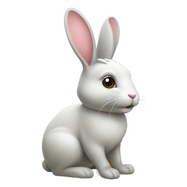 beach rabbit sticker