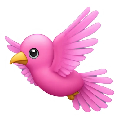 pink colobri flying bird sticker