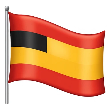 Bandera con colores, rojo, amarillo y negro, paresida a la de alemania sticker