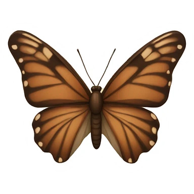 a brown butterfly sticker