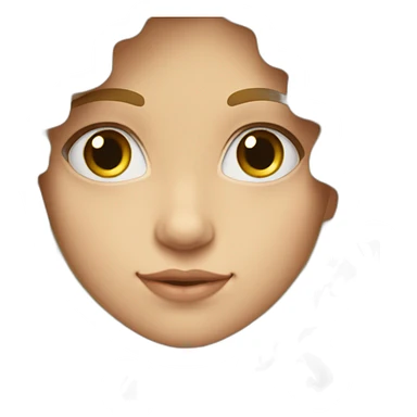 Joven rubia pelo rizado ojos claros y blanca sticker