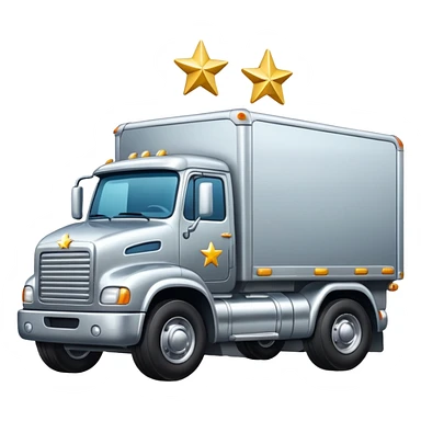 truck with stars sticker