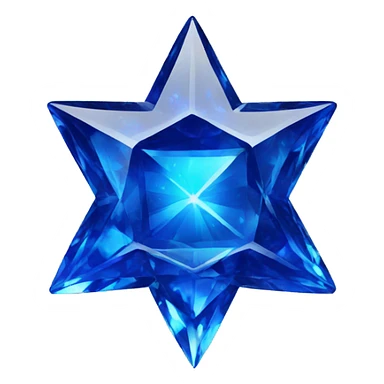 sapphire star of David sticker