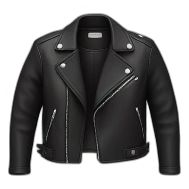 croppped leather jacket sticker