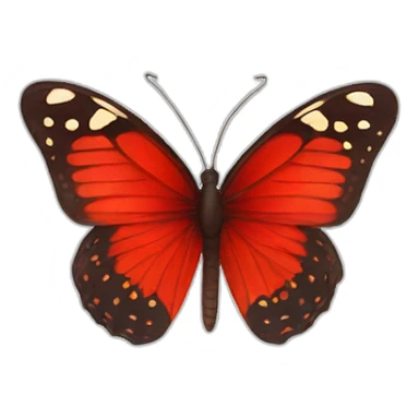 butterfly red sticker