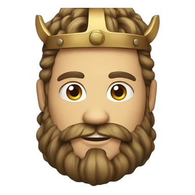 viking king hold wine sticker