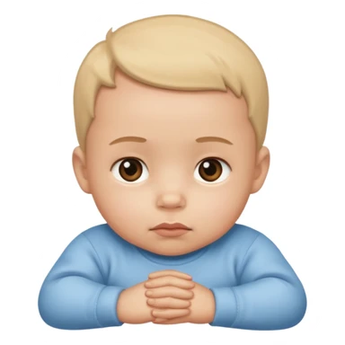 a baby who think sticker