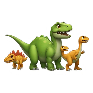  dinosaur family(all the members) sticker