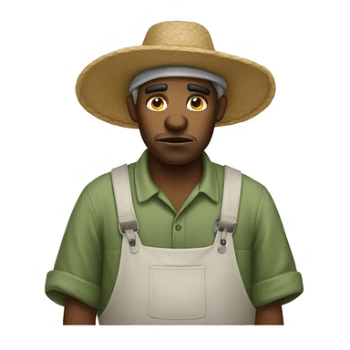 Unhappy cotton picker sticker