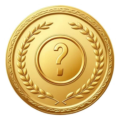 Golden medal sticker