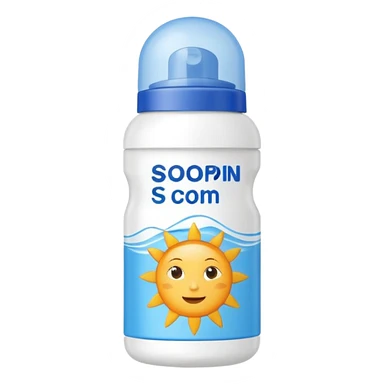 sun cream bottle sticker