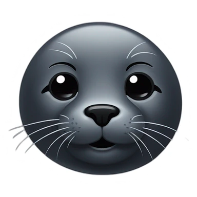 black seal wink sticker