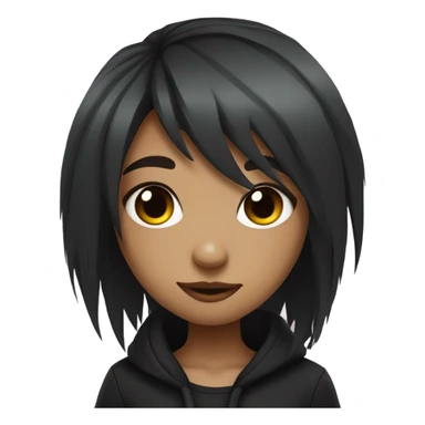 Furry girl emo sticker