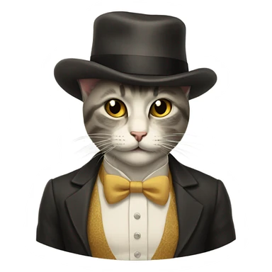 Eccentric and gay 30s cat sticker