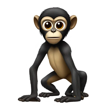 full body spider monkey sticker