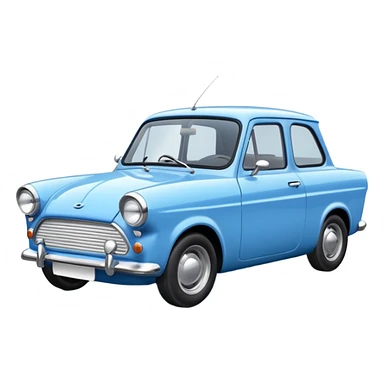 Blue Ford anglia sticker