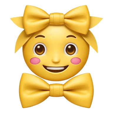 emoji wearing a bow-tie with letters LoL on the Bowtie sticker