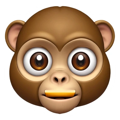 MONKEY LOOKING UP with eyes only sticker