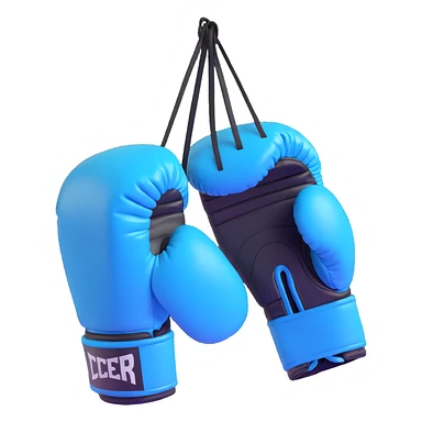 light blue boxing gloves sticker