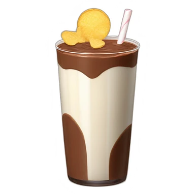 chocolate milk and crisps sticker