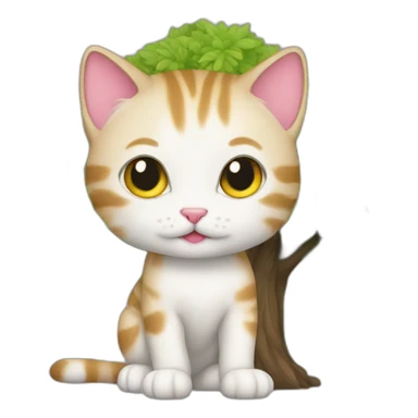 tree kitty sticker