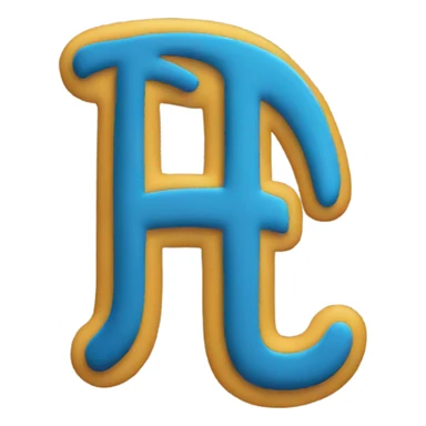 Logo with letters RT sticker