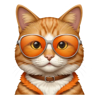 Cat wearing sunglasses sticker