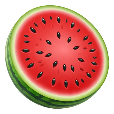glitter red and green watermelon sticker