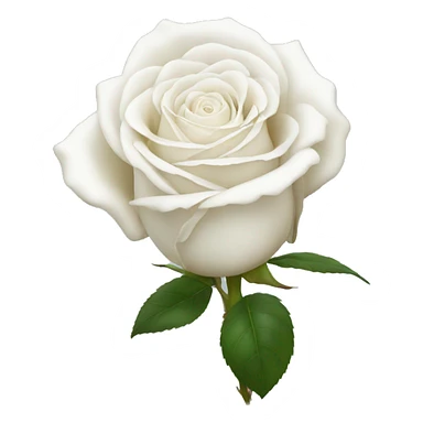 white rose  sticker