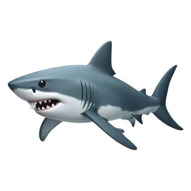 Shark with a gun sticker