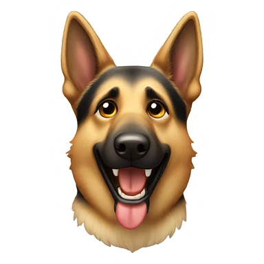 german shepherd crying laughing sticker