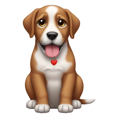 Puppy in love sticker