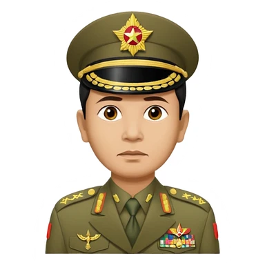 Myanmar junta Min Aung Hlaing sticker