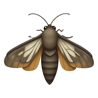Google styled moth emoji sticker