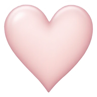 Light pastel pink heart sticker
