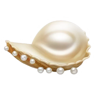shell with pearl sticker