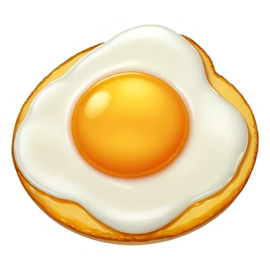 Fried egg without egg white sticker