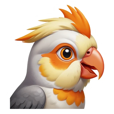 cockatiel bird thinking sticker