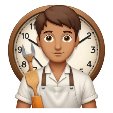Clock maker sticker
