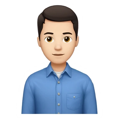 silhouette of a light-haired man standing next to a project board sticker