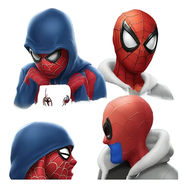 Spiderman kiss spiderman sticker