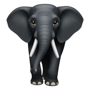 Black Elephant sticker