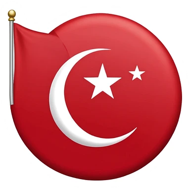 Flag of the ottoman empire sticker